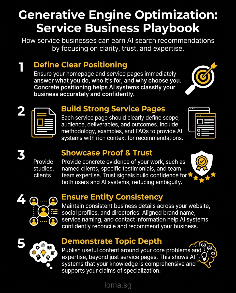 Infographic: Generative Engine Optimization for Service Businesses