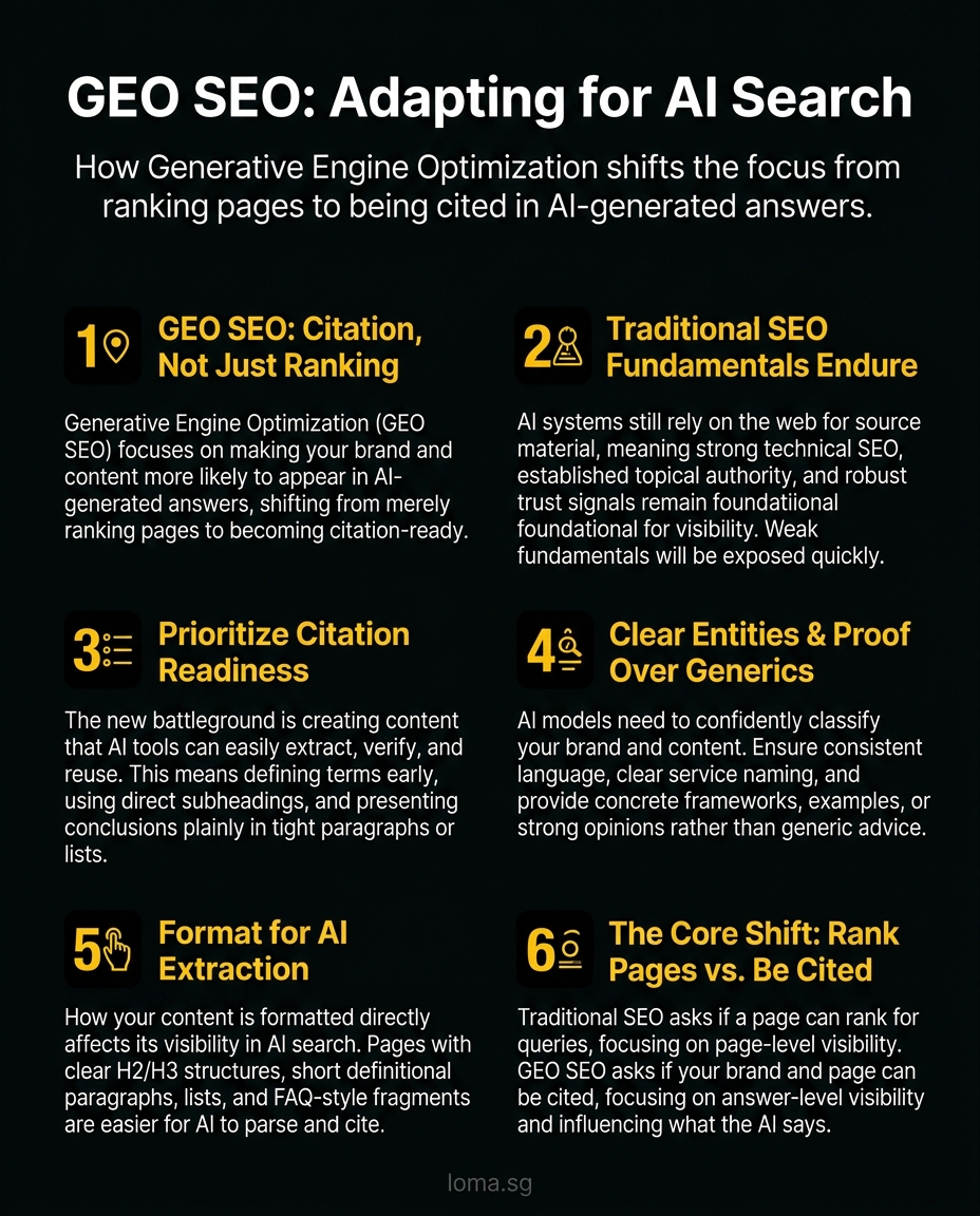 Infographic: GEO SEO vs Traditional SEO