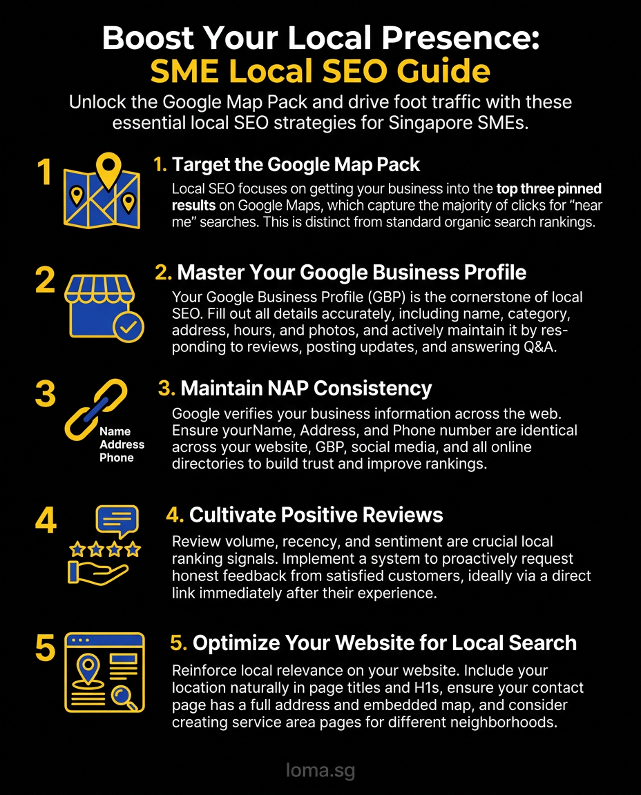 Infographic: Local SEO Checklist for Singapore SMEs