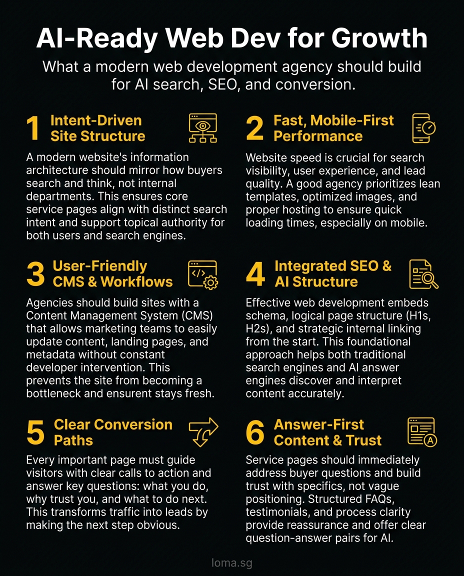 Infographic: What a modern web development agency should build