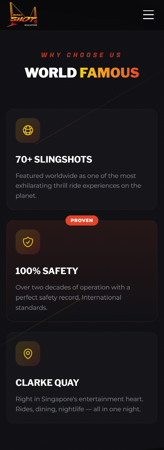 Slingshot Singapore mobile screenshot